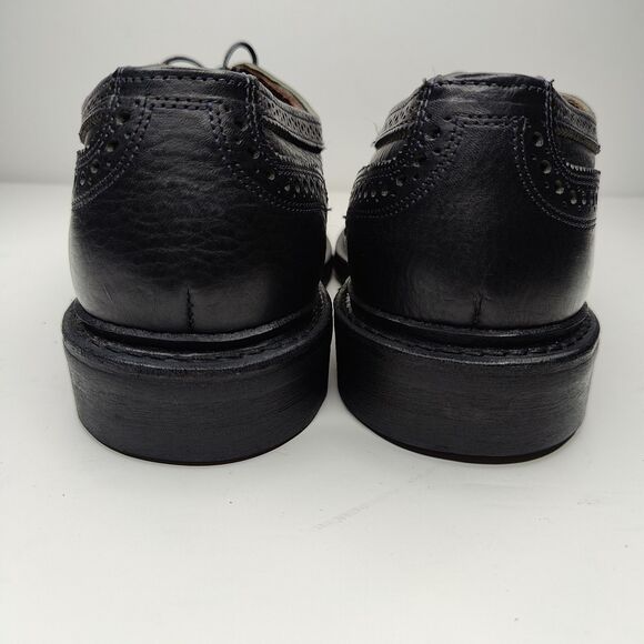 Allen Edmonds "Strandmok" Mens Cap-Toe Oxfords 9 D Black USA 5550 - Picture 6 of 12